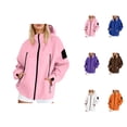 thumbnail image 1 of Windbreaker Jacket Women 2025 Fall Outdoor Hiking Travel Windproof Zip Up Hooded Windbreaker with Pockets Outerwear, 1 of 8