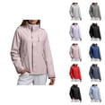thumbnail image 1 of Windbreaker Jacket Women Men 2025 Outdoor Windproof Waterproof Zip Up Hooded Rain Jackets with Pockets Outerwear, 1 of 7