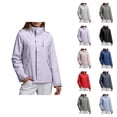 thumbnail image 1 of Windbreaker Jacket Women Men 2025 Outdoor Windproof Waterproof Zip Up Hooded Rain Jackets with Pockets Outerwear, 1 of 7