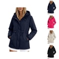 thumbnail image 1 of Windbreaker Jacket Women Spring Fall Long Sleeve Windproof Waterproof Zip Up Hooded Travel Hiking Jackets with Pockets, 1 of 5
