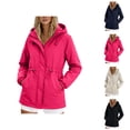 thumbnail image 1 of Windbreaker Jacket Women Spring Fall Long Sleeve Windproof Waterproof Zip Up Hooded Travel Hiking Jackets with Pockets, 1 of 5