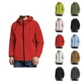 thumbnail image 1 of Windbreaker Jacket for Men 2025 Windproof Lightweight Long Sleeve Zip Up Hooded Jacket with Pockets Outerwear, 1 of 5