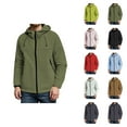 thumbnail image 1 of Windbreaker Jacket for Men 2025 Windproof Lightweight Long Sleeve Zip Up Hooded Jacket with Pockets Outerwear, 1 of 5