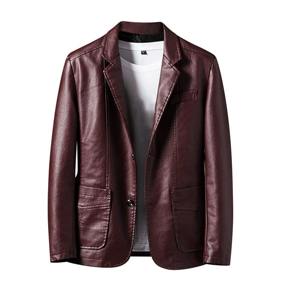Windbreaker Jackets For Men Casual Slim Fit Button Lapel Pockets Mens Jackets Y2K,Wine,2XL