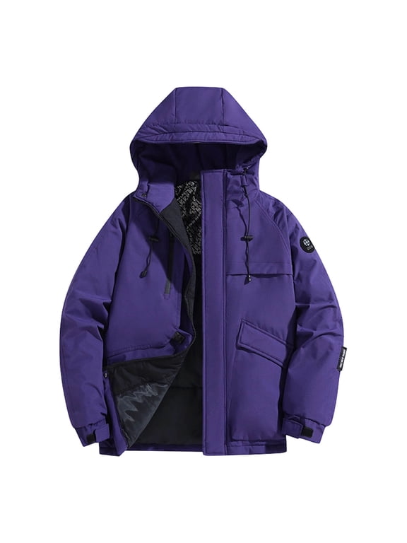 Windbreaker Jackets For Men Sevevn Men's Waterproof Ski Jacket Hooded Snowboard Coat Windproof Winter Snow Outwear