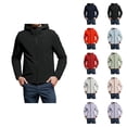 thumbnail image 1 of Windbreaker Jackets for Men 2025 Long Sleeve Lightweight Windproof Zip Up Hooded Jacket with Pockets Outerwear Coat, 1 of 6