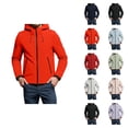 thumbnail image 1 of Windbreaker Jackets for Men 2025 Long Sleeve Lightweight Windproof Zip Up Hooded Jacket with Pockets Outerwear Coat, 1 of 6