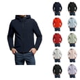 thumbnail image 1 of Windbreaker Jackets for Men 2025 Long Sleeve Lightweight Windproof Zip Up Hooded Jacket with Pockets Outerwear Coat, 1 of 6