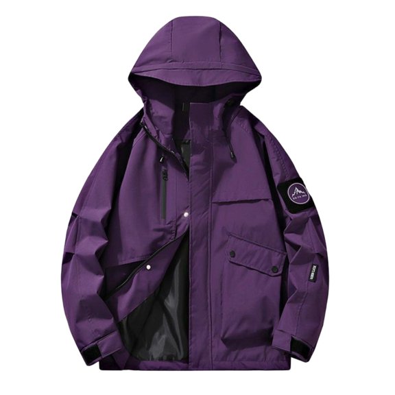 Windbreaker Jackets for Men Tactical Lightweight Raincoat Water Resistant Travel Hiking Hooded Jacket Multic Pockets Mens Coats