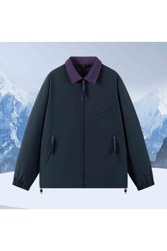 Windbreaker Jackets for Men Water Resistant Lightweight Zip Up Jacket with Pockets Outdoor Casual Hiking Fall Coats for Women