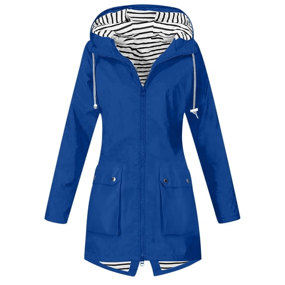 Windbreakers Winter Jackets For Women Zipper Women's Hardshell Outdoor Hooded Hiking Jacket