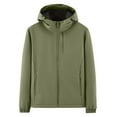 thumbnail image 1 of Windbreakers for Men Spring And Charge Coat Thin Outdoor Mountaineering And Riding Windproof Work Coat Army Green 2XL Men's Windbreaker Jacket, 1 of 5