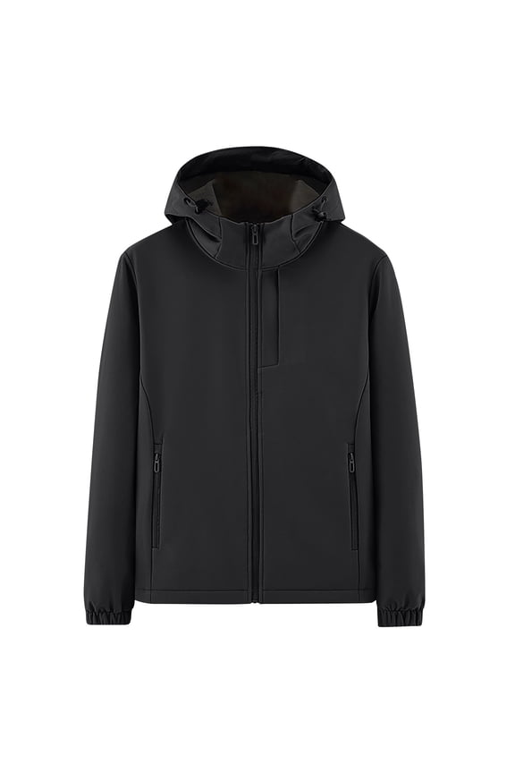 Windbreakers for Men Spring And Charge Coat Thin Outdoor Mountaineering And Riding Windproof Work Coat Black L Mens Windbreaker