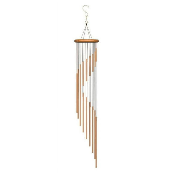 Windchime Outdoor for Patio Porch Lawn Decoration with Wind Catcher, Memorial Gifts for Mom,1 x Wind chime,Gold