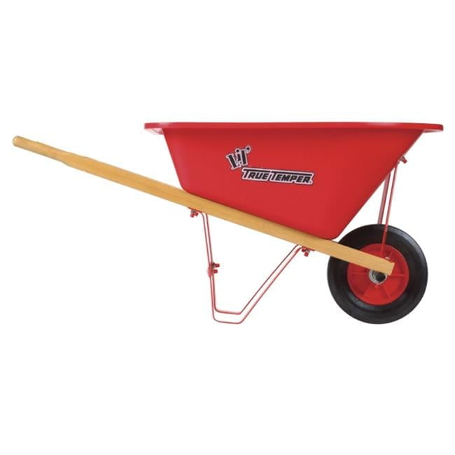 WindCo Child Poly Wheelbarrow with Molded Rubber Tire, 50L Capacity, Foldable