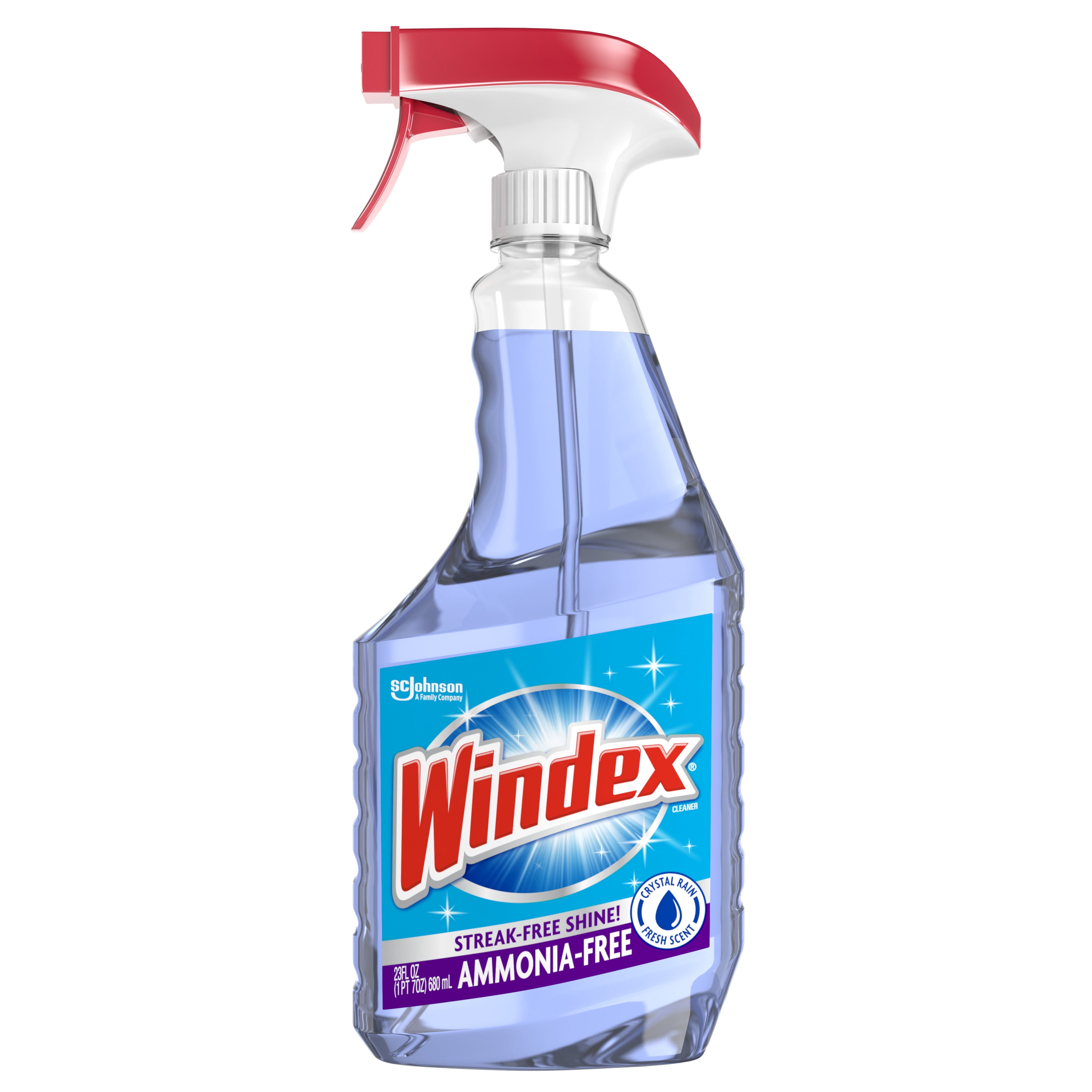 Windex Glass Cleaner, Ammonia-Free, Crystal Rain Fresh Scent - 23 fl oz