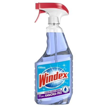Windex Ammonia-Free Glass Cleaner, Crystal Rain Scent, Spray Bottle, 23 fl oz