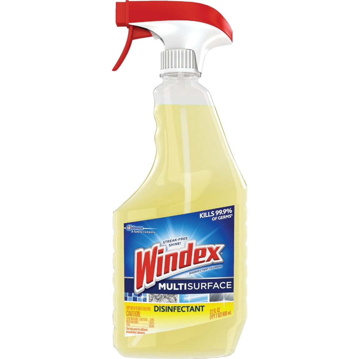 Windex, Disinfectant Cleaner, 23 fl oz, Multi-Surface Citrus Fresh