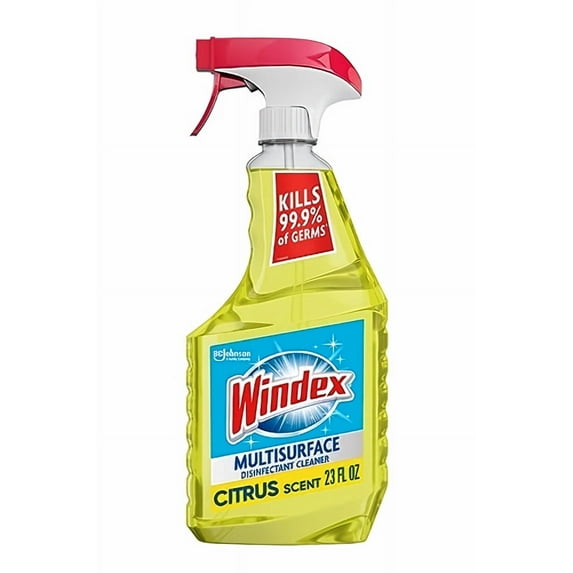 Windex Disinfectant Cleaner Multi-surface Citrus Fresh Spray Bottle 23 fl oz (Pack of 8)
