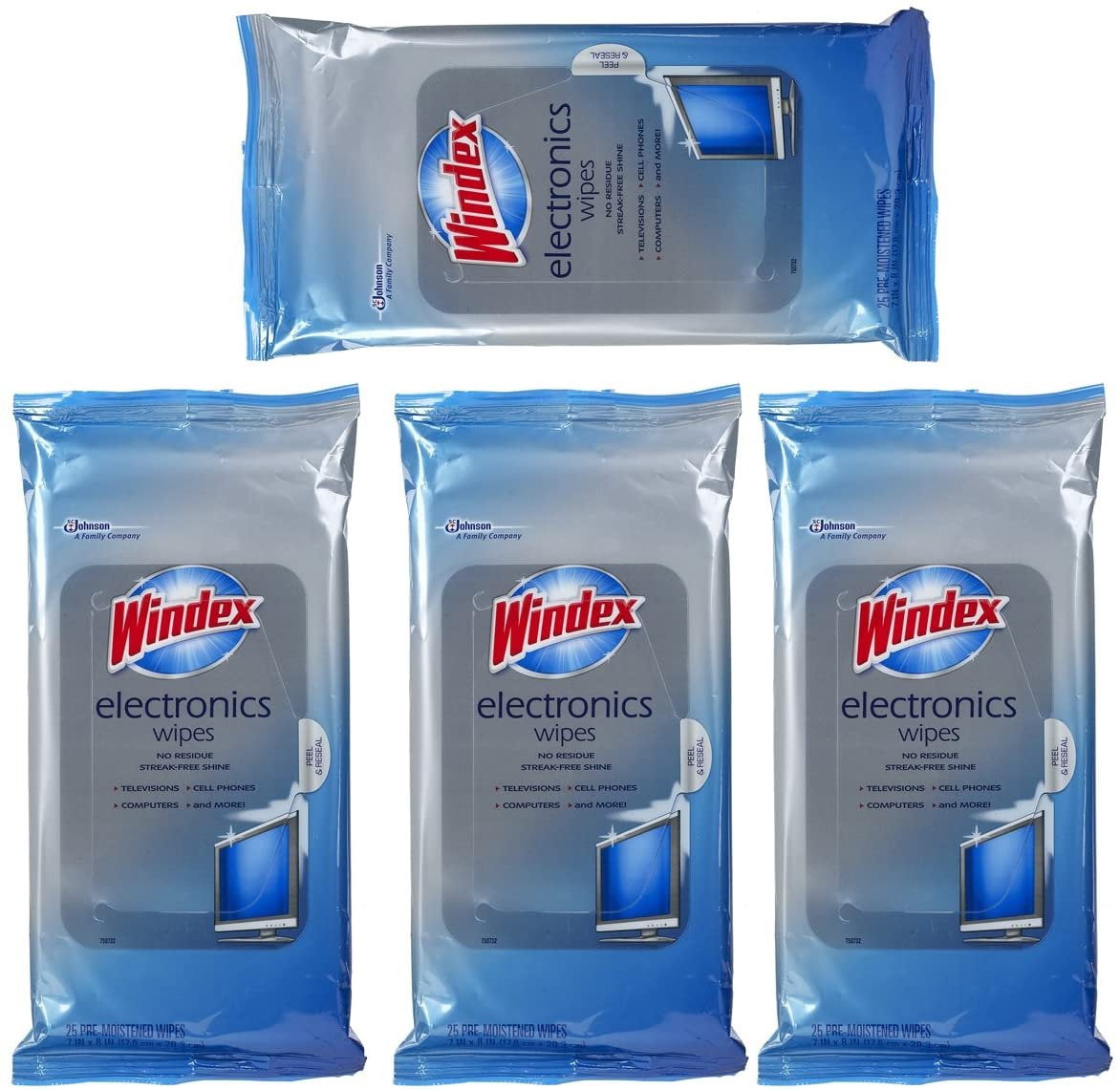 Wopes Rag Windex Wipes 4x25 | Rags for janitorial suppliers - Walmart Business ...