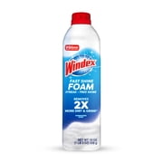 Windex Fast Shine Foam Glass, Window, and Mirror All Purpose Cleaner, No-Drip Aerosol Cleaning Spray, 19 oz
