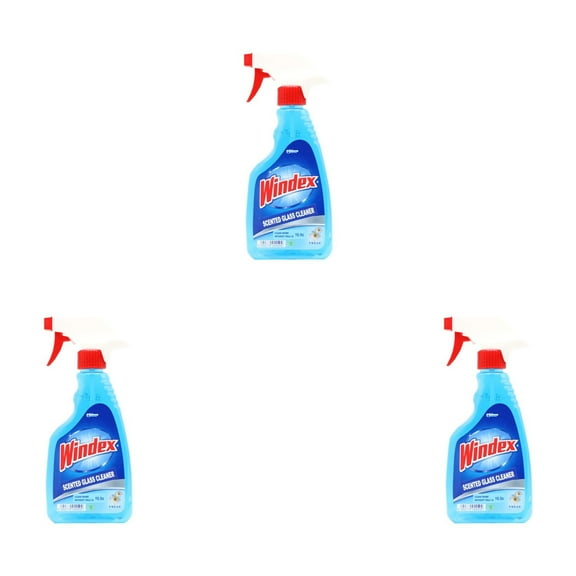 Windex Glass Cleaner Fresh Scent( 3 X  16.9 fl oz), 3-Pack Spray Bottles