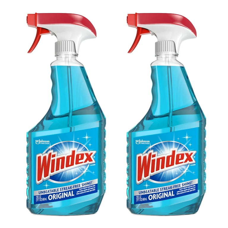 Windex Glass and Window Cleaner Spray Bottle, Bottle Made from 100%  Recovered Coastal Plastic, Original Blue, 23 fl oz