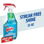 Windex Glass Cleaner, Original Blue, New Spray Bottle, 32 fl oz