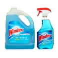 Windex MultiService StreakFree Glass Cleaner Plus Large Refill, 32 Oz and 1 Gallon