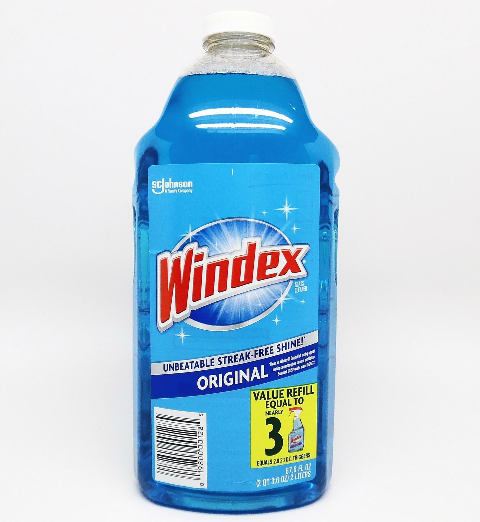 Awesome Windex Glass and Window Cleaner Spray Bottle, Bottle Made from 100% Recycled Plastic, Original Blue, 23 fl oz