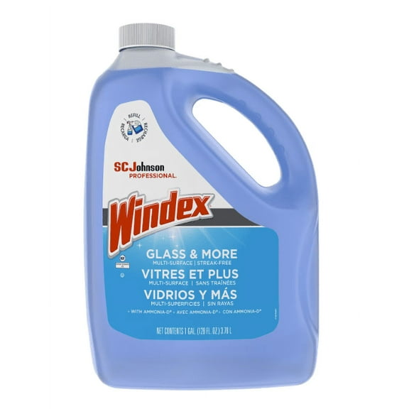 Windex Glass Cleaner with Ammonia-D, Floral, 128 oz.,