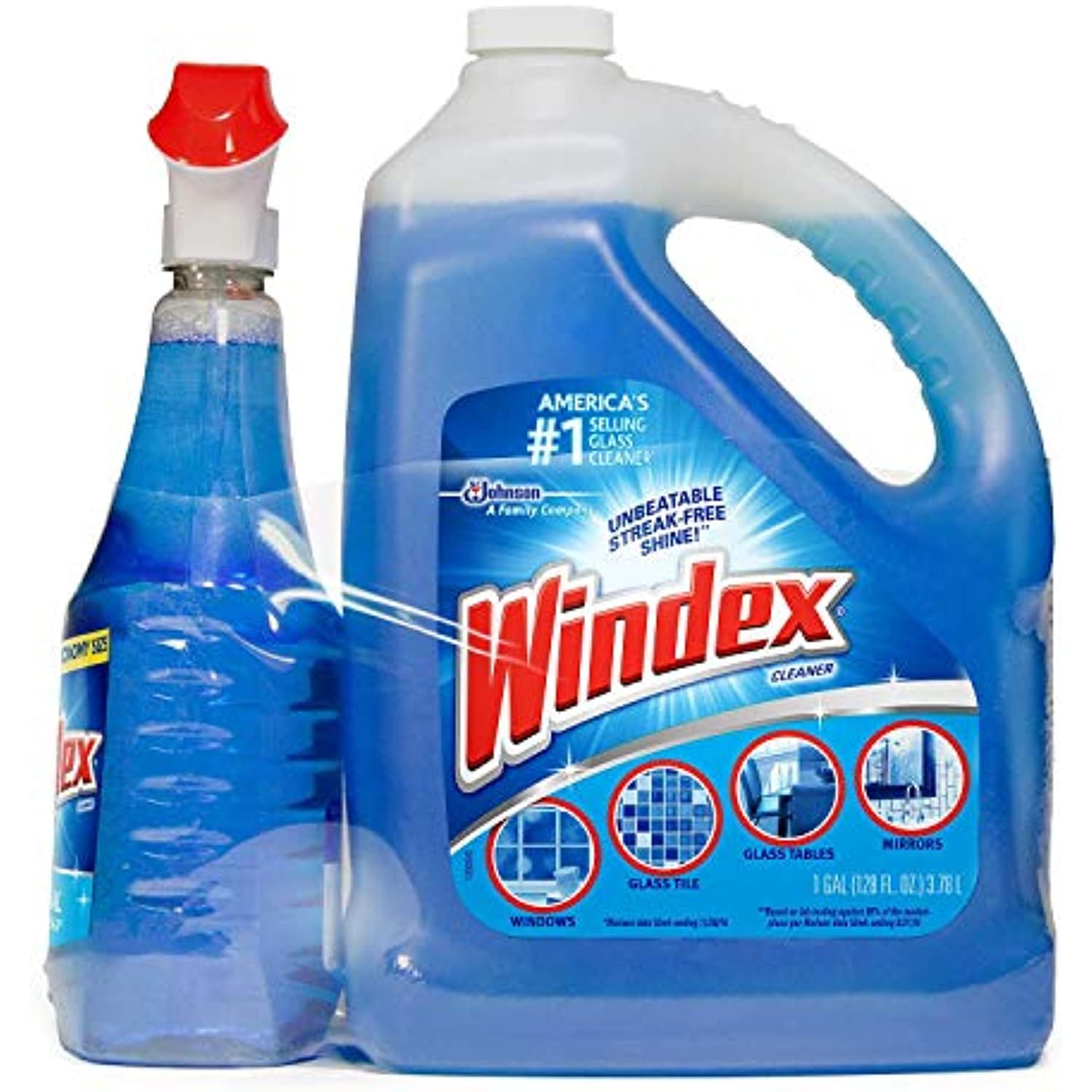 Windex Glass & Multi Surface Cleaner 946 Ml Spray 5L Refill Bottle
