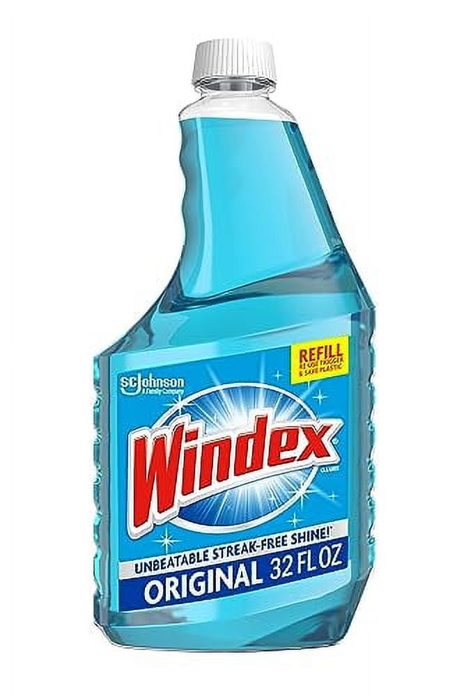 Windex Glass and Window Cleaner Spray Bottle, Bottle Made from 100