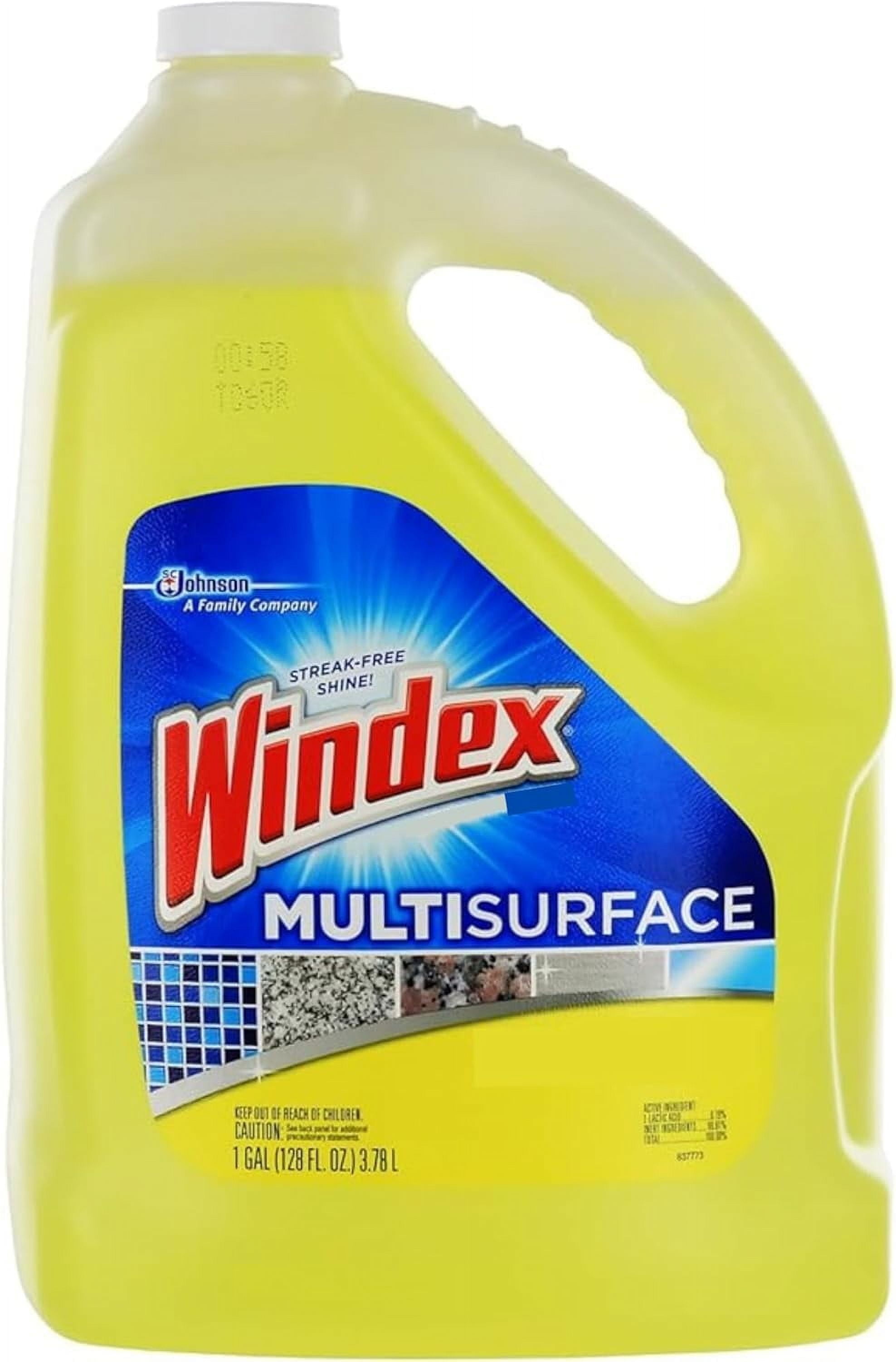 Windex Multi Surface Cleaner Refill 1 Gallon Citrus Scent Bundled with a PD Ship Safe Bag