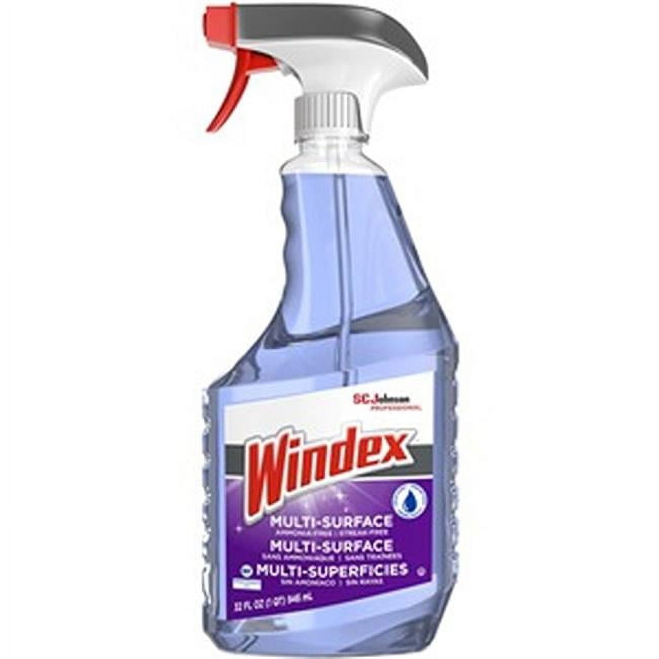 Windex® MultiSurface Cleaner,w/Trigger,NonAmmoniated,32oz,PE