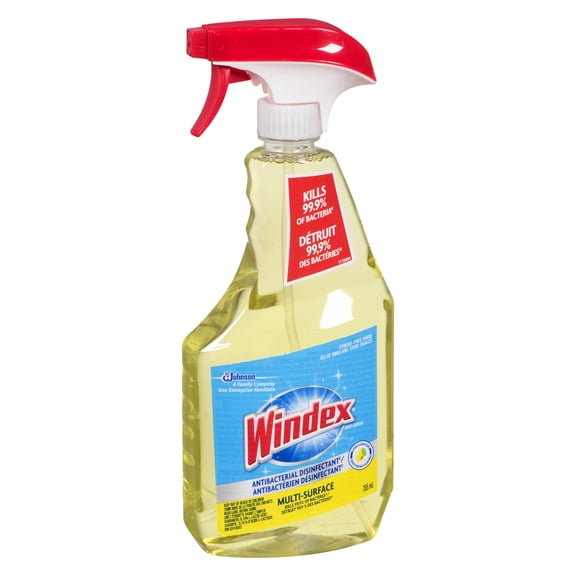 Windex Multi-Surface Disinfectant Cleaner, 32 oz Spray, 12 Bottles