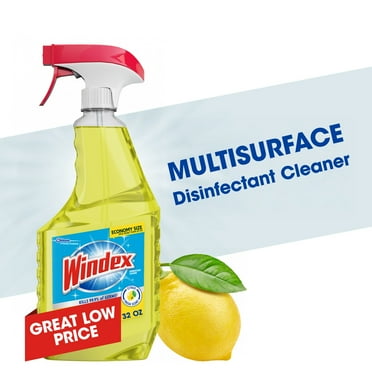 Windex Multi-Surface Disinfectant Cleaner, All Purpose Cleaner, Trigger Bottle, Citrus, 32 fl oz
