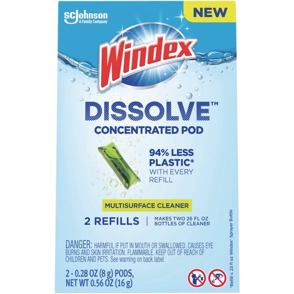Windex Multi-Surface Dissolve Concentrated Pod Refills (2-Pack) 401