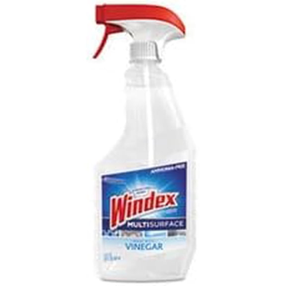 Windex Multi-Surface Vinegar Cleaner, Fresh Clean Scent, 23 Oz Spray Bottle, 8/carton