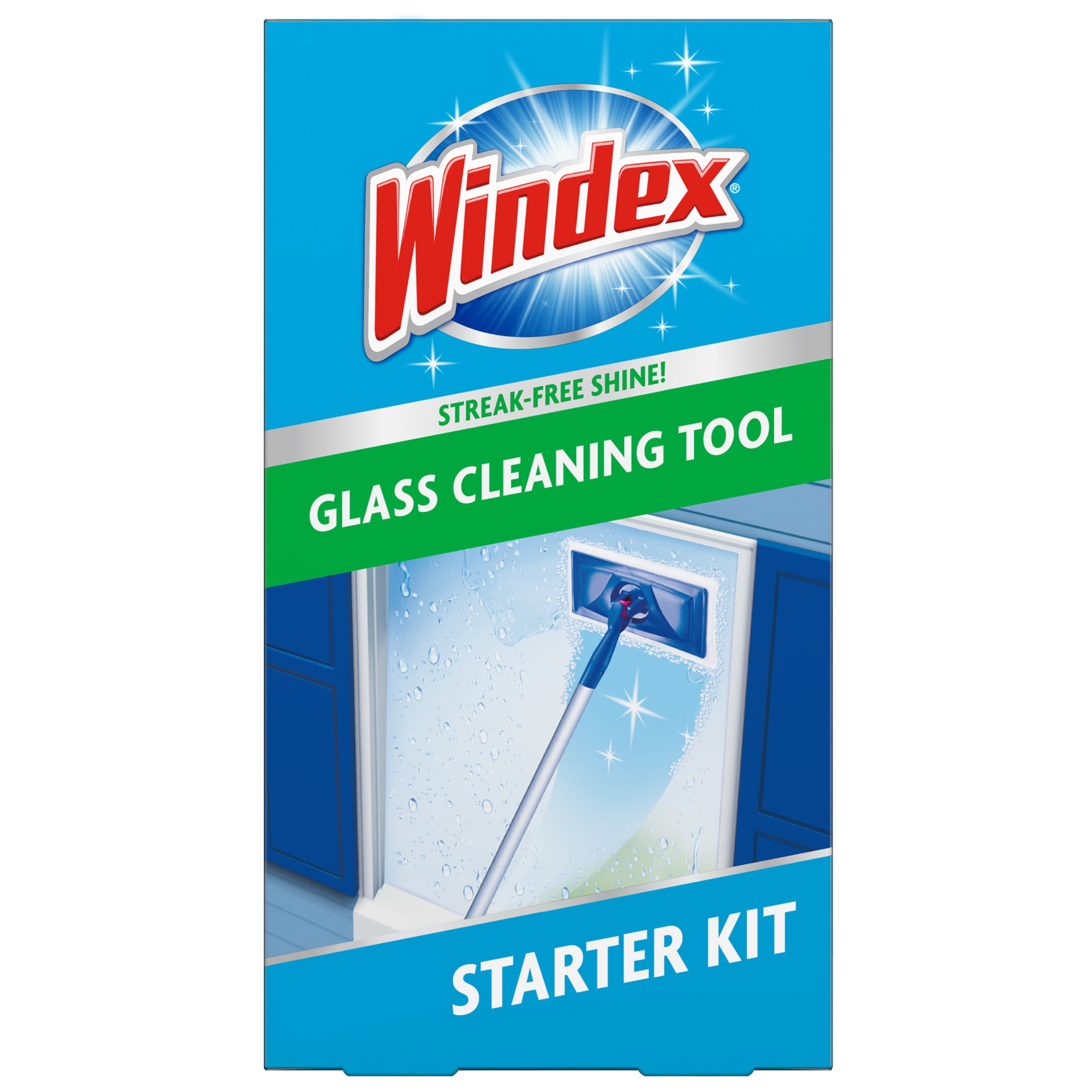Windex Outdoor AllInOne Glass Cleaning Tool Starter Kit, 1 ct