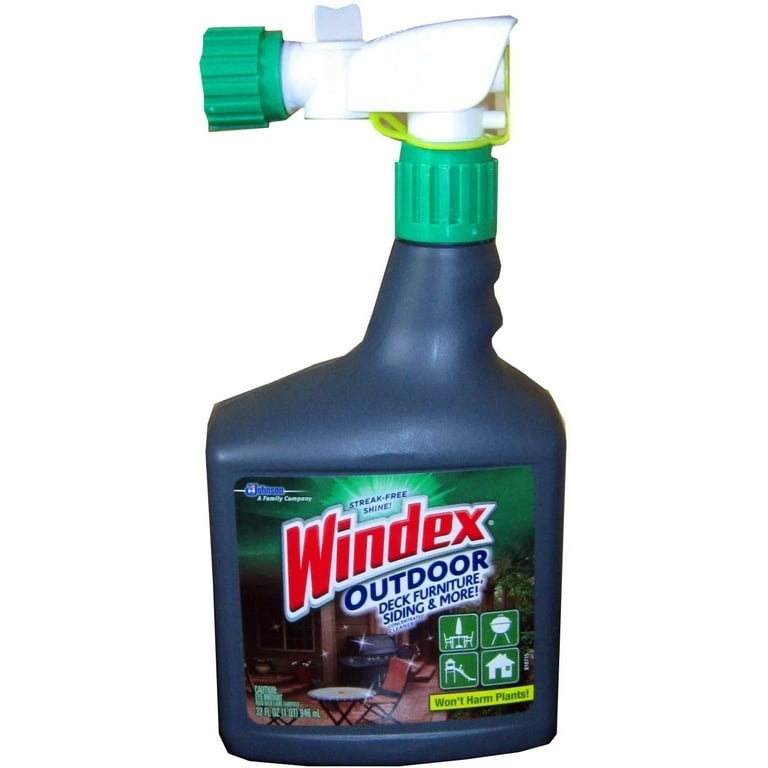Windex Multi Purpose Outdoor Glass House Cleaner 32 Fluid Ounces Walmart