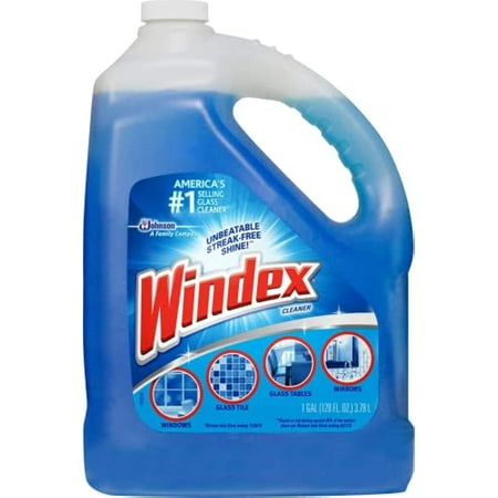 Windex Plus Glass & Multi-Surface Cleaner 128Oz. (1Gal.) Refill
