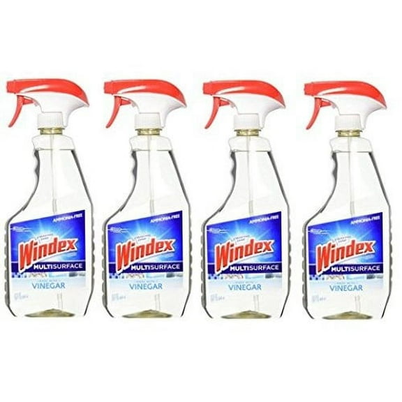 Windex Vinegar Multi-Surface Cleaner, 23.0 Fluid Ounce (4 Pack)