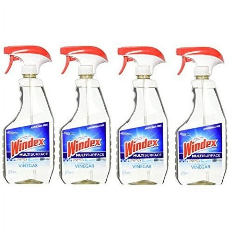 Windex Vinegar Multi-Surface Cleaner, 23.0 Fluid Ounce (4 Pack