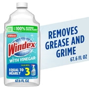 Windex  with Vinegar Glass&nbsp;Window&nbsp;Cleaner, Refill Bottle, 67.6 fl oz