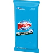 Windex&reg;, SJN642517CT, Electronics Wipes, 12 / Carton, Blue
