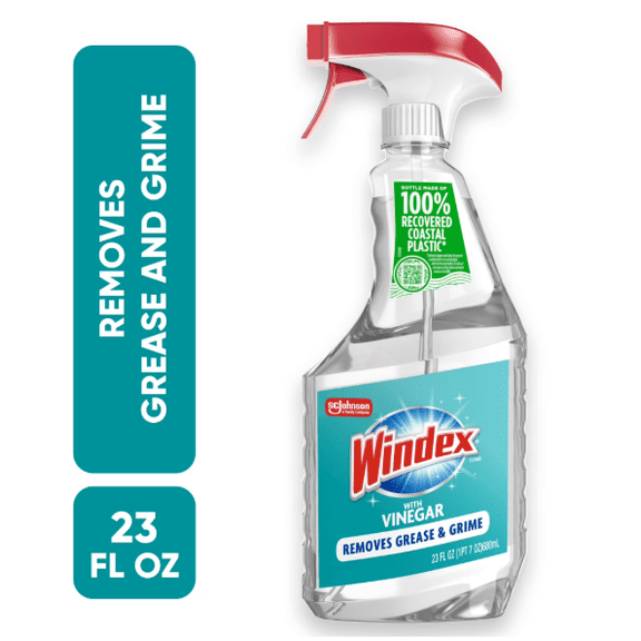 Windex® with Vinegar Glass Cleaner, Spray Bottle, 23 fl oz