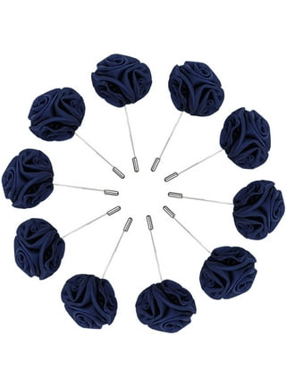 Men's Lapel Pins Groom Boutonniere Wedding Silk Rose Flower Handmade Satin Boutonniere  Pin for Suit Wedding Groom 