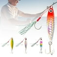 thumbnail image 1 of Windfall 1Pc Fishing Lure, 5cm 10g Metal Sequin Simulation Fish Fishing Bait Hard Lure with Double Hooks - Strengthened Triple Hook, Ice and Saltwater Lures Bait for Trout Walleye and Flounder, 1 of 5