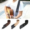 thumbnail image 1 of Windfall 1Pc Guitar Strap, Cotton Adjustable Faux Leather Ends Acoustic Electric Guitar Bass Sling Strap Guitar Accessory, 1 of 7